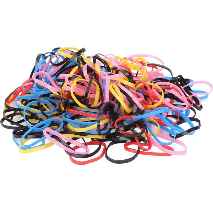 Élastiques colorés à haute élasticité, boucles pour cheveux solides, petits élastiques jetables