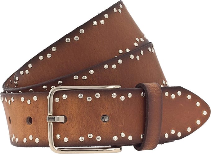 Vanzetti Leren riem 35mm Leather Belt W100 Cognac bruine
