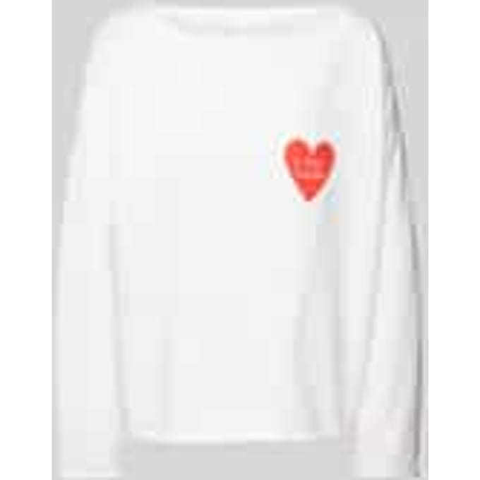 Shirt met lange mouwen en motiefprint