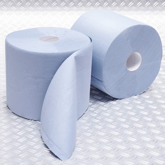 Datona® Papier rollen - 2 stuks - Blauw