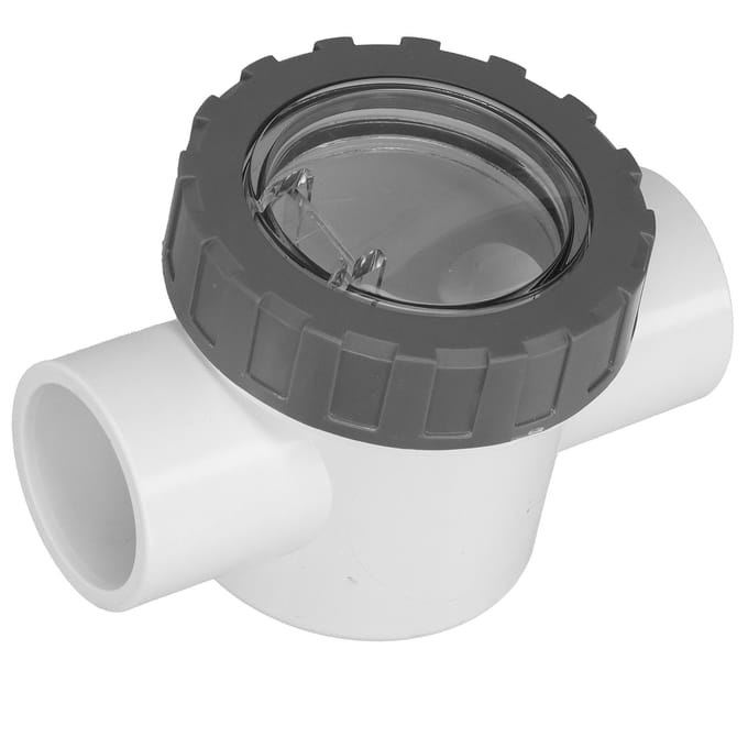 PVC Terugslagklep Zwembad Transparante Terugslagklep Vervangingsaccessoires Type 1 gray