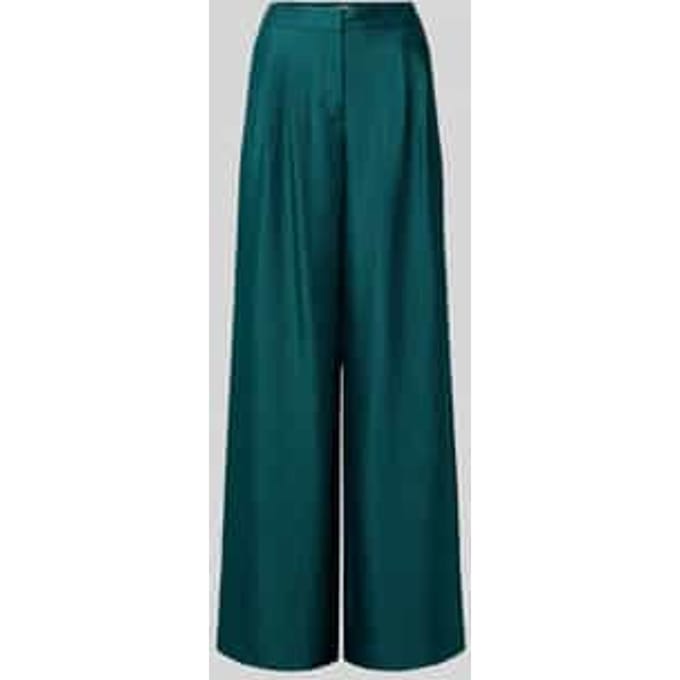 Stoffen broek met achterzak