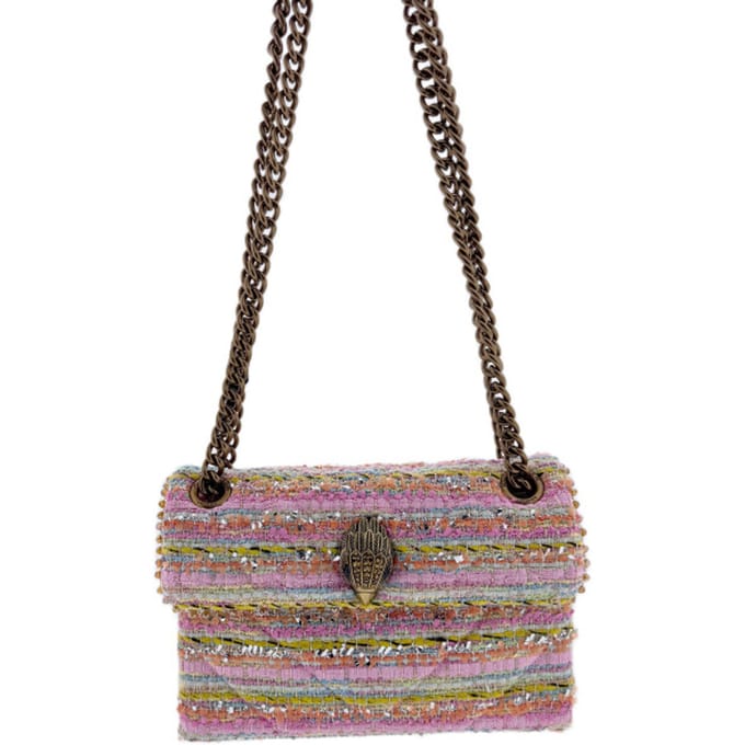 Kurt Geiger London Tweed Mini Kensington Schoudertassen Dames - Multi - Maat ONESIZE