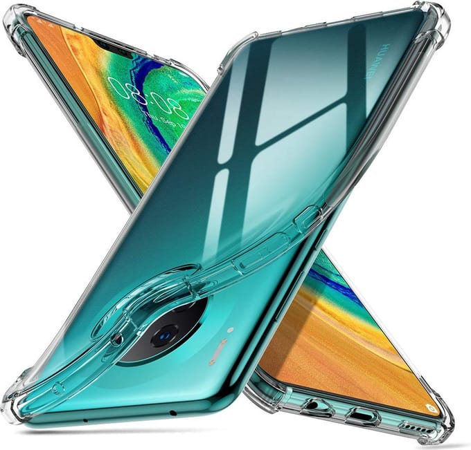 Hoesje voor Huawei Mate 30 backcover Shockproof siliconen Transparant