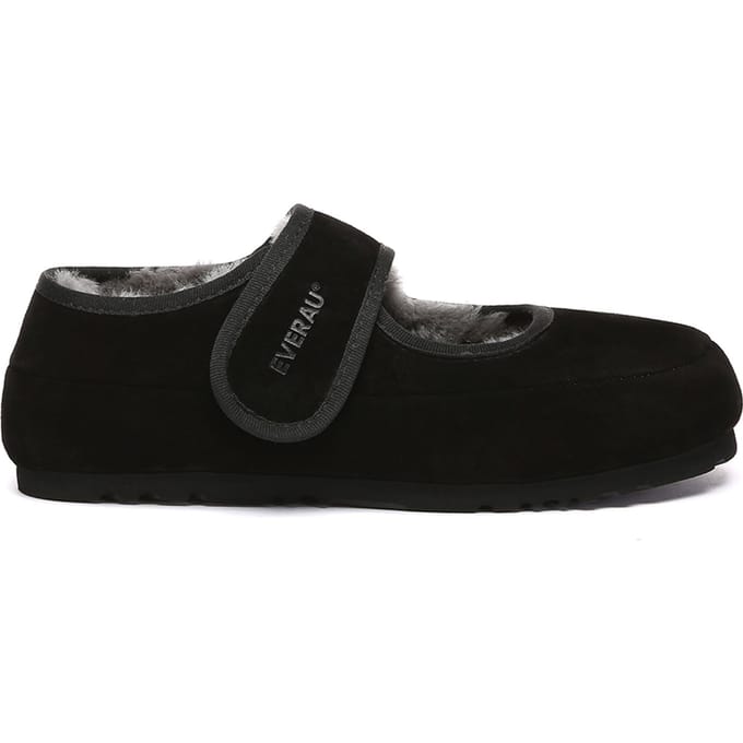 EVER AU Australië Dames Teal Verstelbare Band Schapenvacht Slippers