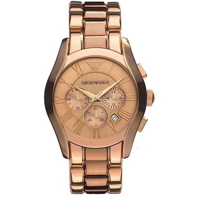 Emporio Armani AR0365 Roségoud Chronograaf Herenhorloge