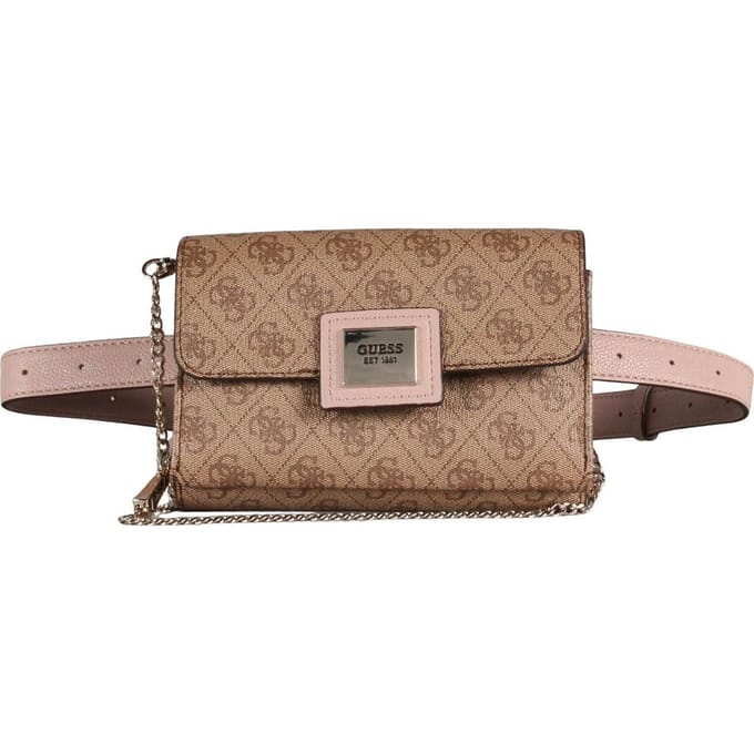 Guess Candace Cnvrtble Xbody Belt Bag Dames Heuptas - Bruin/Multi