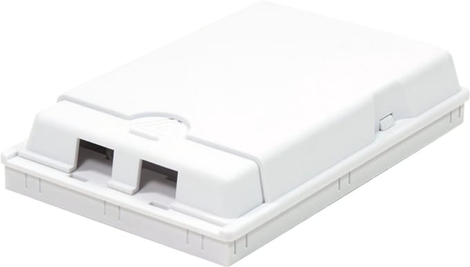 LOGILINK LWL-aansluitdoos FB1001, 2-poorts, opbouw, wit