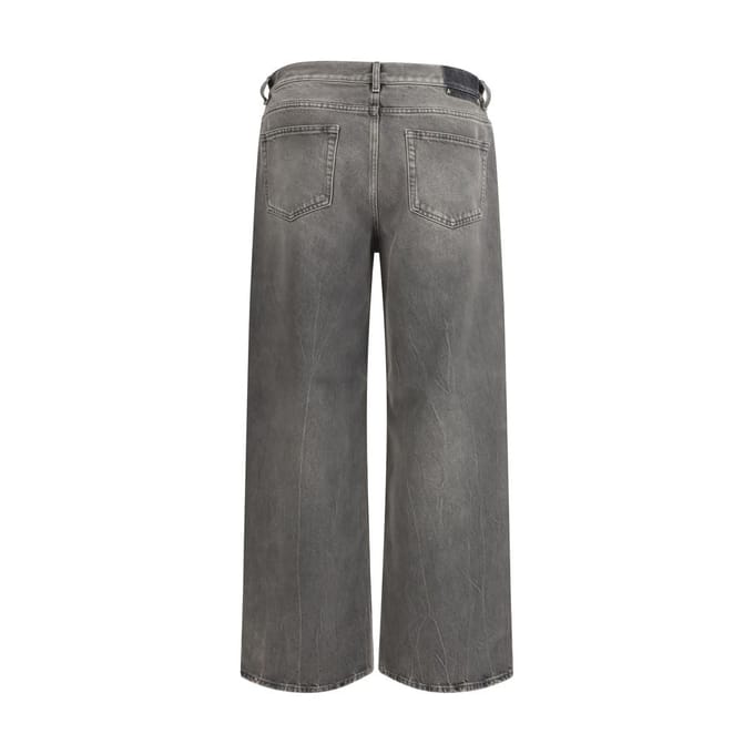 Golden Goose Grijze Katoenen Relaxed Fit Jeans