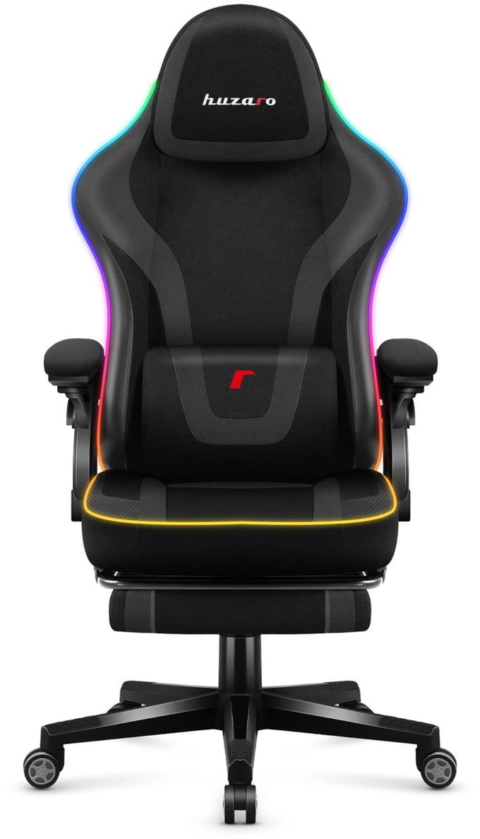 Huzaro - Force 4.6 Black RGB Smart - Gaming stoel