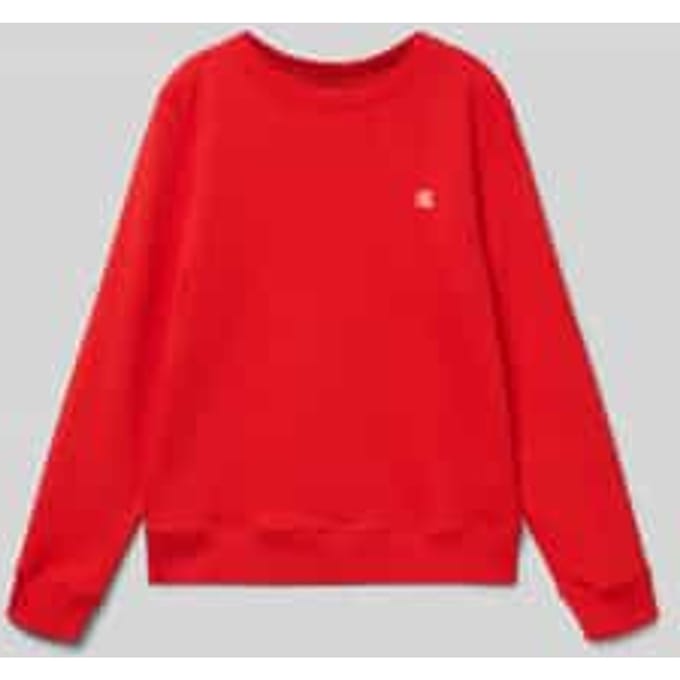 sweatshirt met Labeldetail