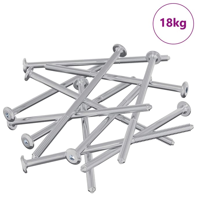 vidaXL Meubelschroeven 800 pcs Zilver Staal