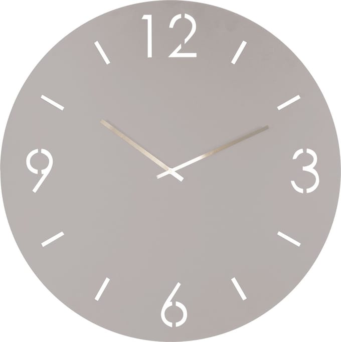 Spinder Design klok Time Ø 60 - Silky Taupe - Staal