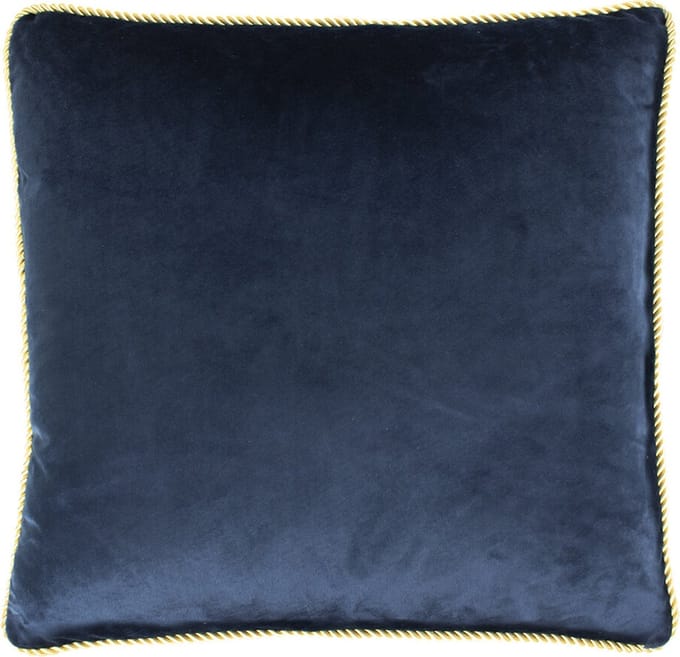 kussen fluweel goud navy 45x45cm