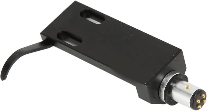 Platenspeler Headshell - Element Houder - Muziek Afspelen - Aluminium Constructie - 34 gram - Zwart