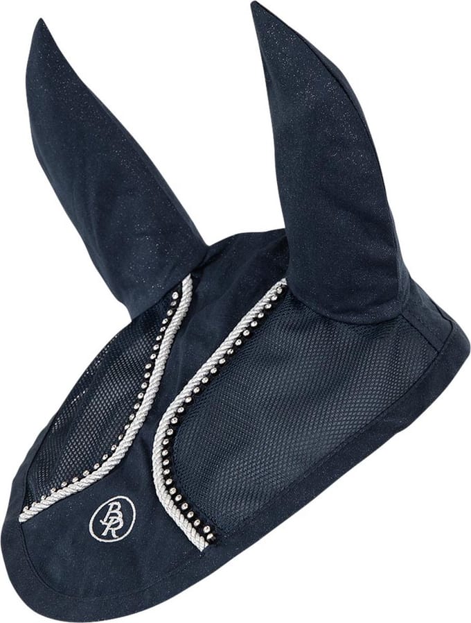 BR Oornetje Glamour Chic Pony Navy Zilver