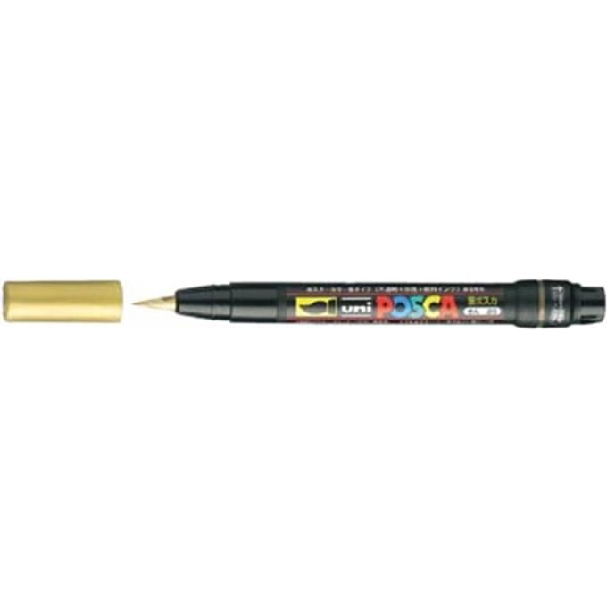 Paintmarker Uni POSCA PCF350 Brush 1-10mm goud