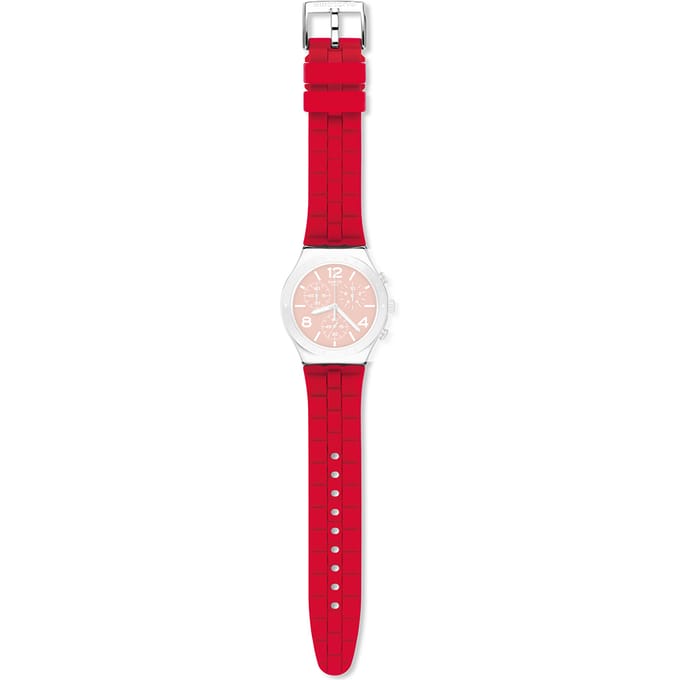 Swatch Irony - Chrono - YC AYCS117 YCS117 Rouge De Bienne Horlogeband