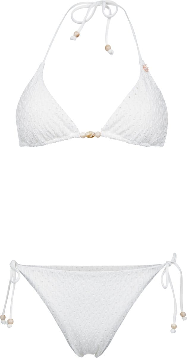 Brunotti - Vievette-Broidery - Bikini Snow - Dames - Triangel Bikini Set - Small Coverage - 36