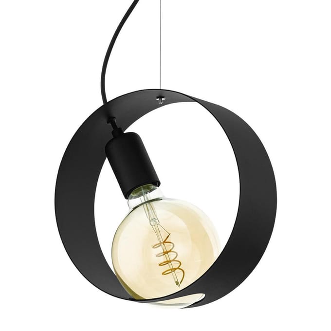 EGLO Maidenhead Hanglamp - E27 -  1 lichts - Ø24cm. - 4Watt - LED - Zwart