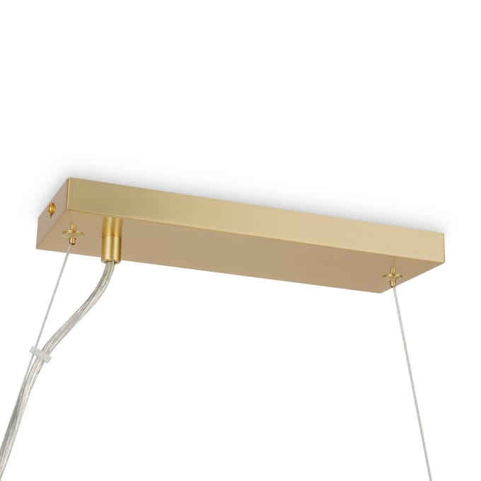 Maytoni Dallas hanglamp, 25-lichts, lang, goud