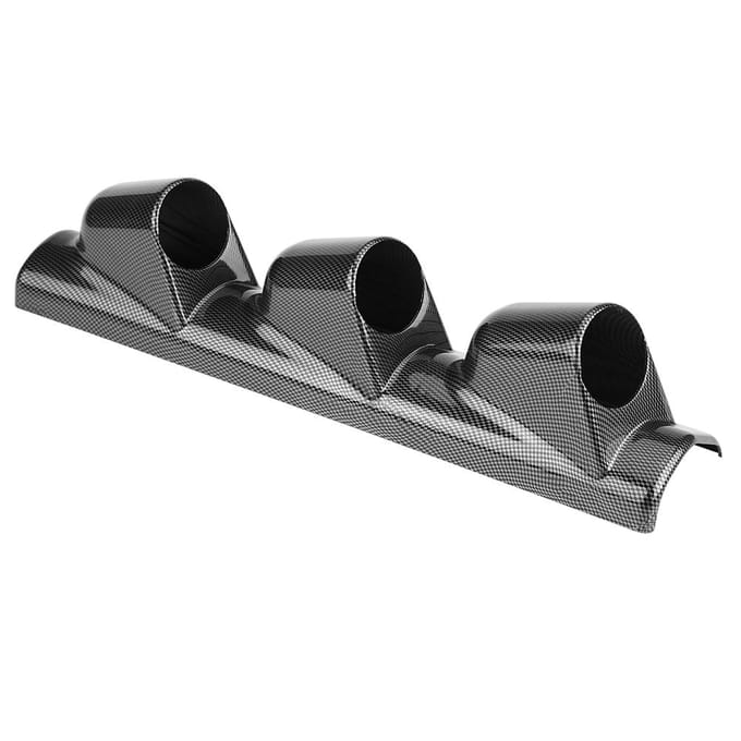 Universele Koolstofvezel 52mm 3-delige Meterhouder voor A-stijl black