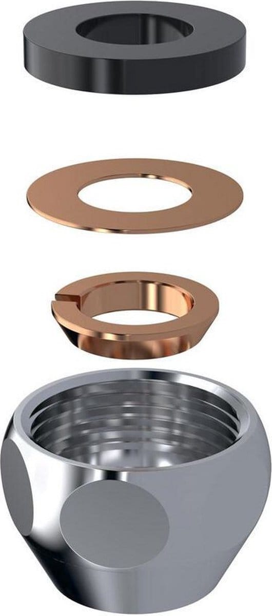 Raminex Knelset Voor Hoekstopkraan 1/2Dx10Mm - Conisch Chroom