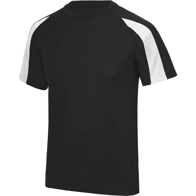 Just Cool Kids´ Contrast Cool T JC003J - JET BLACK/ARCTIC WHITE - 5/6 (S)