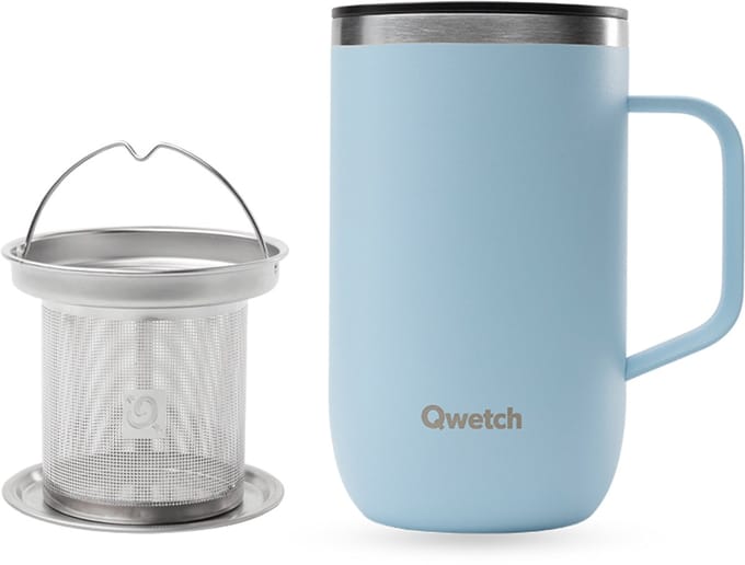 Qwetch Infuser Mok Geïsoleerd - Pastel Blauw