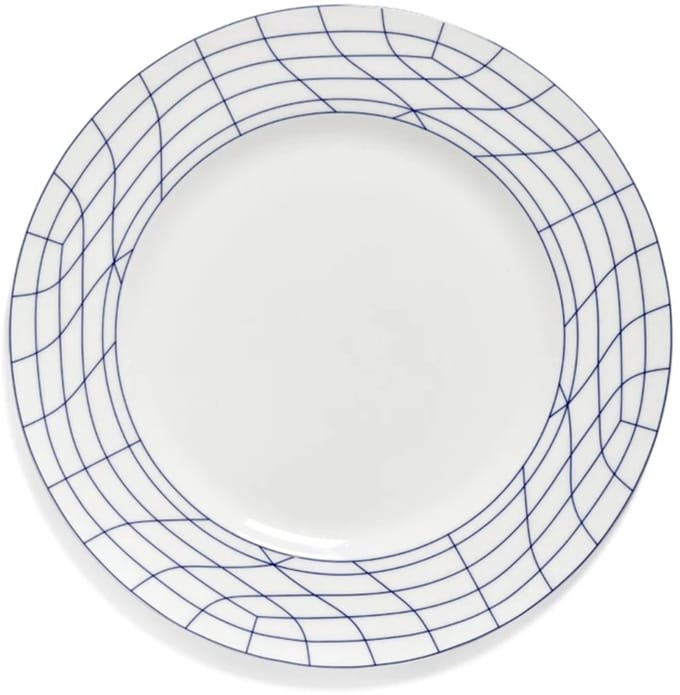 Serax Ann Van Hoey Nido plat bord D29cm blauw /wit