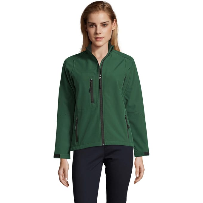 SOLS Dames/Dames Roxy Soft Shell Jas (Fles groen)