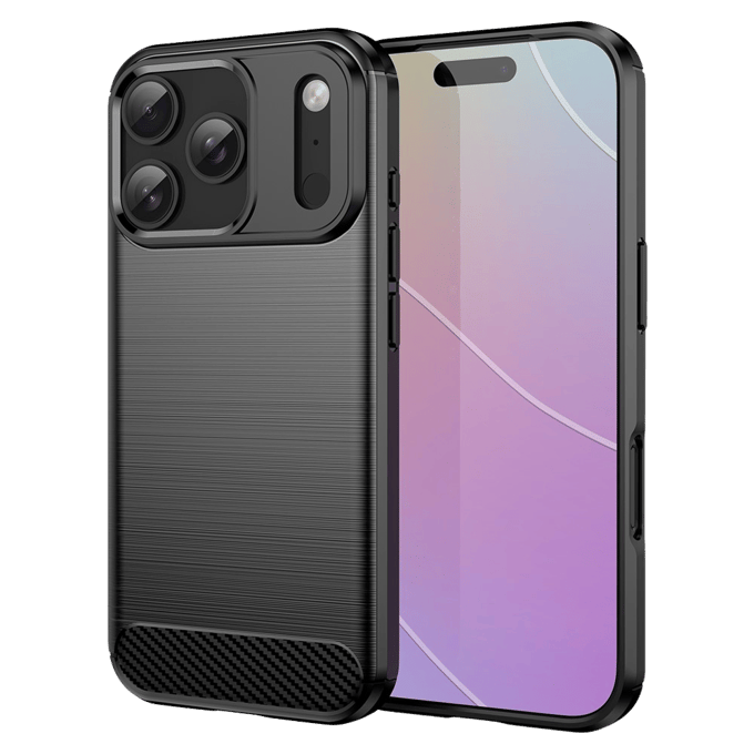Mocaa Apple iPhone 17 Pro Brushed Hoesje Zwart