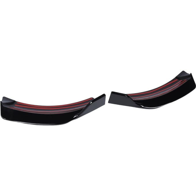 Voorbumper Zijspoiler Hoekkap Trim Canards Splitter Diffuser Spoilers Vervanging voor Benz V-Klasse W447 V260 black