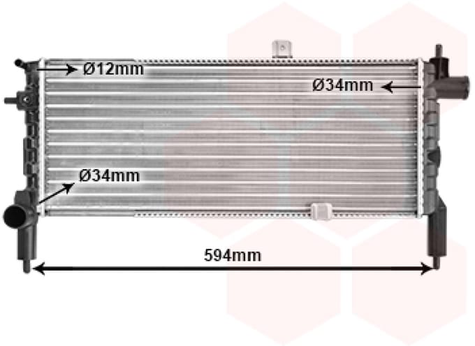Van Wezel - RADIATOR VOOR OPEL CORSA A 1982-1993 1300016