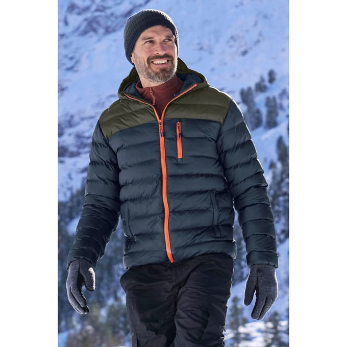 Mountain Warehouse Heren Link Gewatteerd Jasje (Kaki Groen)