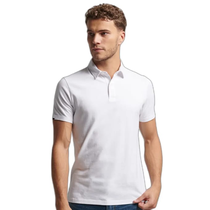 Superdry Studios Jersey Korte Mouw Poloshirt Wit 3XL Man