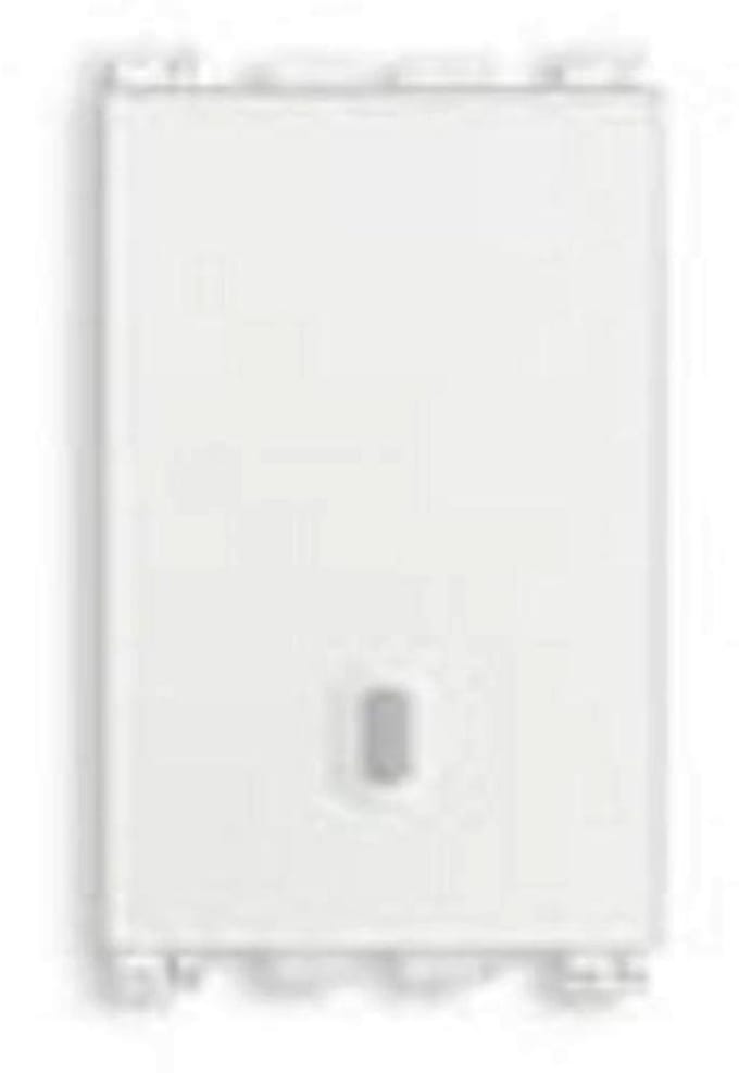 Drukknop 1P 10A - Wit, Elegant en Modern