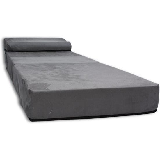 Opvouwbaar matras - 1 persoons - 70x200x15 cm - antraciet