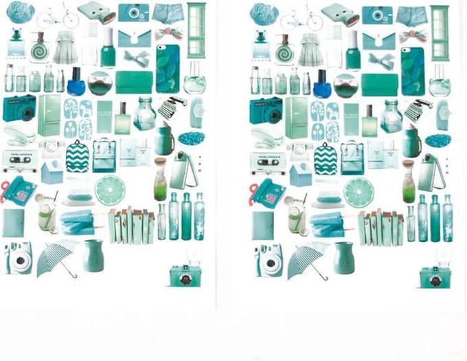 Set van 2 Stickervellen Lifestyle Turquoise| Stickervellen voor Bulletjournals en Scrapbooking