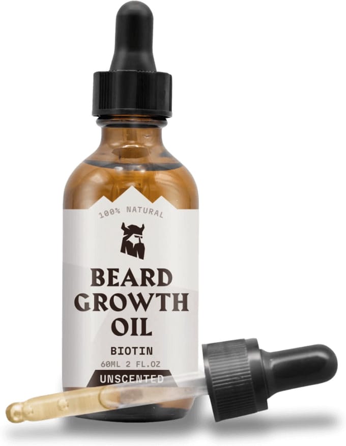Striking Viking Baardolie met Biotine voor Mannen - Geurloos - 60 ml