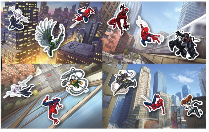 Stickerset Spiderman, 140dlg.