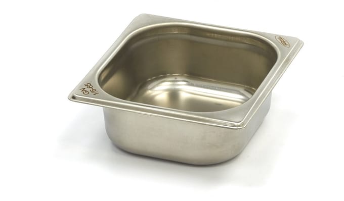 Gastronorm Bak - 1/6 GN - 6,5 cm Diep - RVS