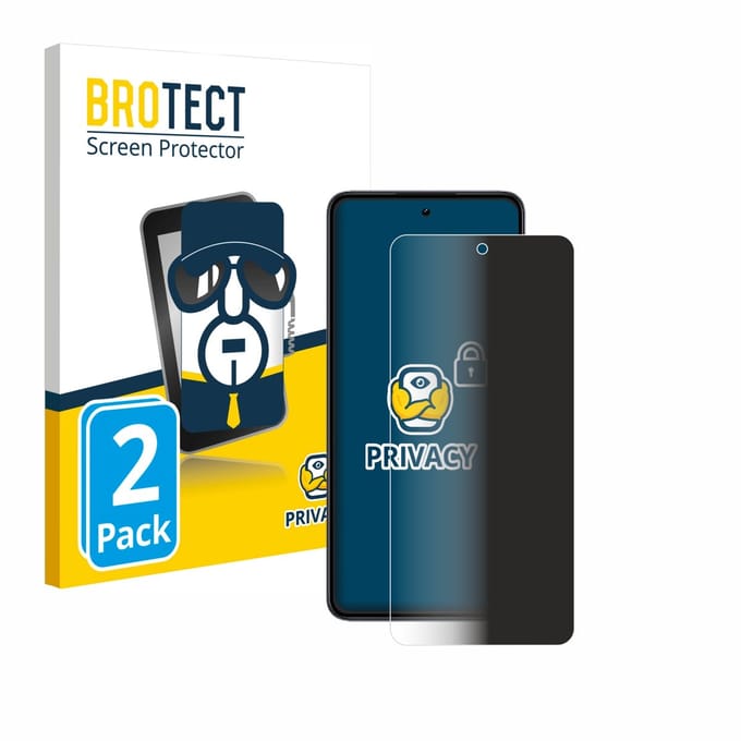 BROTECT - privacy screenprotector voor realme 14 - Folie Beschermfolie Blauwlichtfilter 2 Stuks