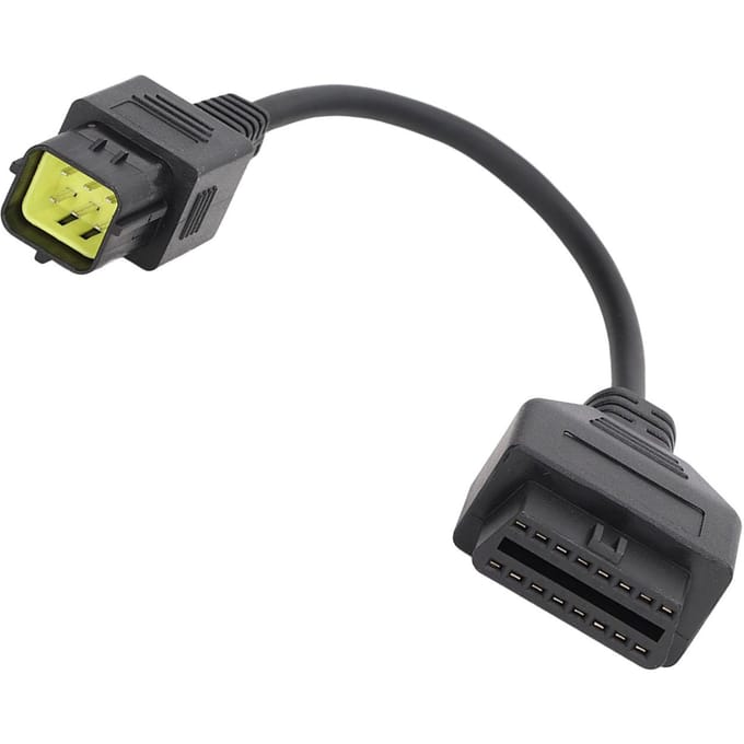 6-pins OBD2-scannerkabel Universele motorfietsdiagnoseadapter Vervanging voor Husqvarna 449 511 gray