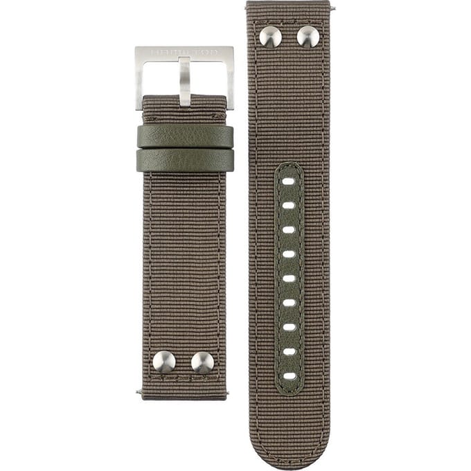 Hamilton Straps H694.777.114 Khaki Aviation X-Wind Horlogeband