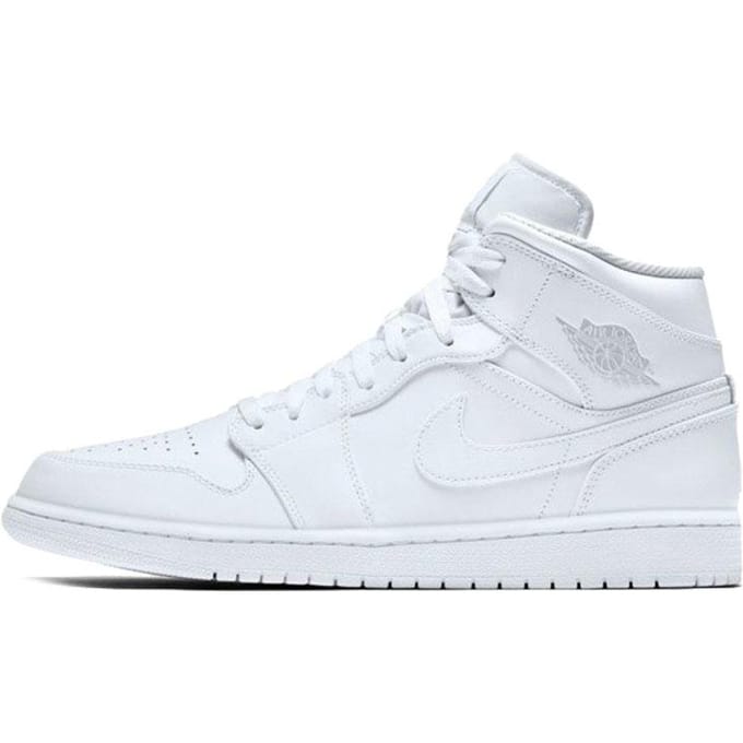 Air Jordan 1 Retro Mid 'White Pure Platinum' 554724-104 47.5