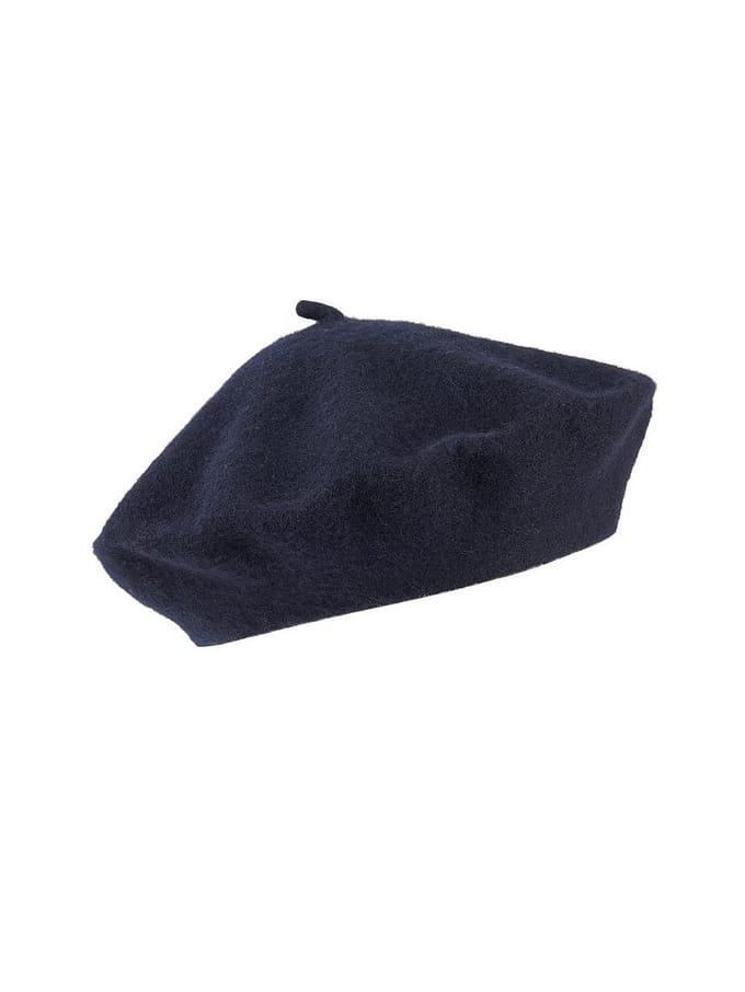 Baret 100% wol Van Peter Hahn blauw