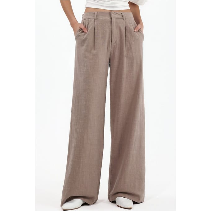 Hoge Taille Wijde Pantalonbroek