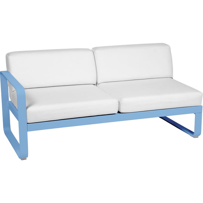 Fermob BELLEVIE 2 zits module links - E1 Maya blauw - 81 witgrijs