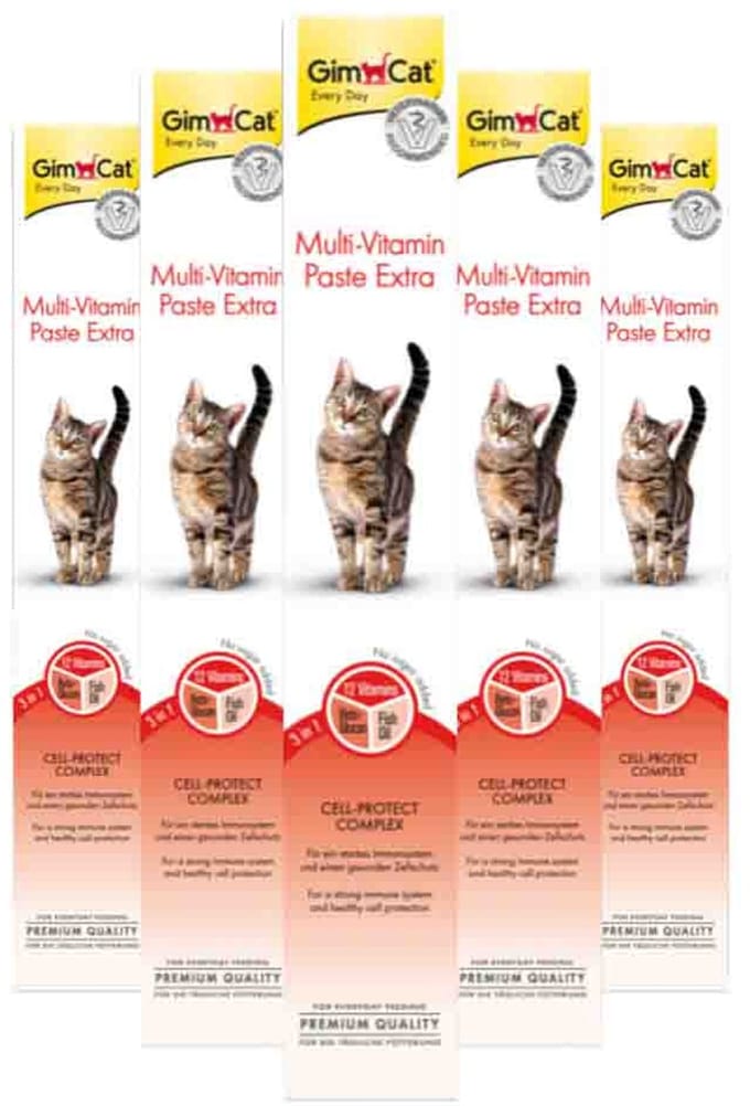 GimCat Multi-vitaminepasta - 10 x 50 gr - Voordeelverpakking